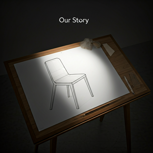 An original architectural furniture sketch